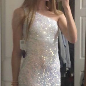 Lyla Formal one shoulder sequin dress